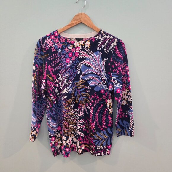 TALBOT 100% CASHMERE MULTI-COLORED SWEATER - Picture 8 of 8